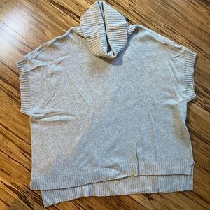 Forever 21, Cowl Neck Pullover Poncho Sweater, Cream, Medium